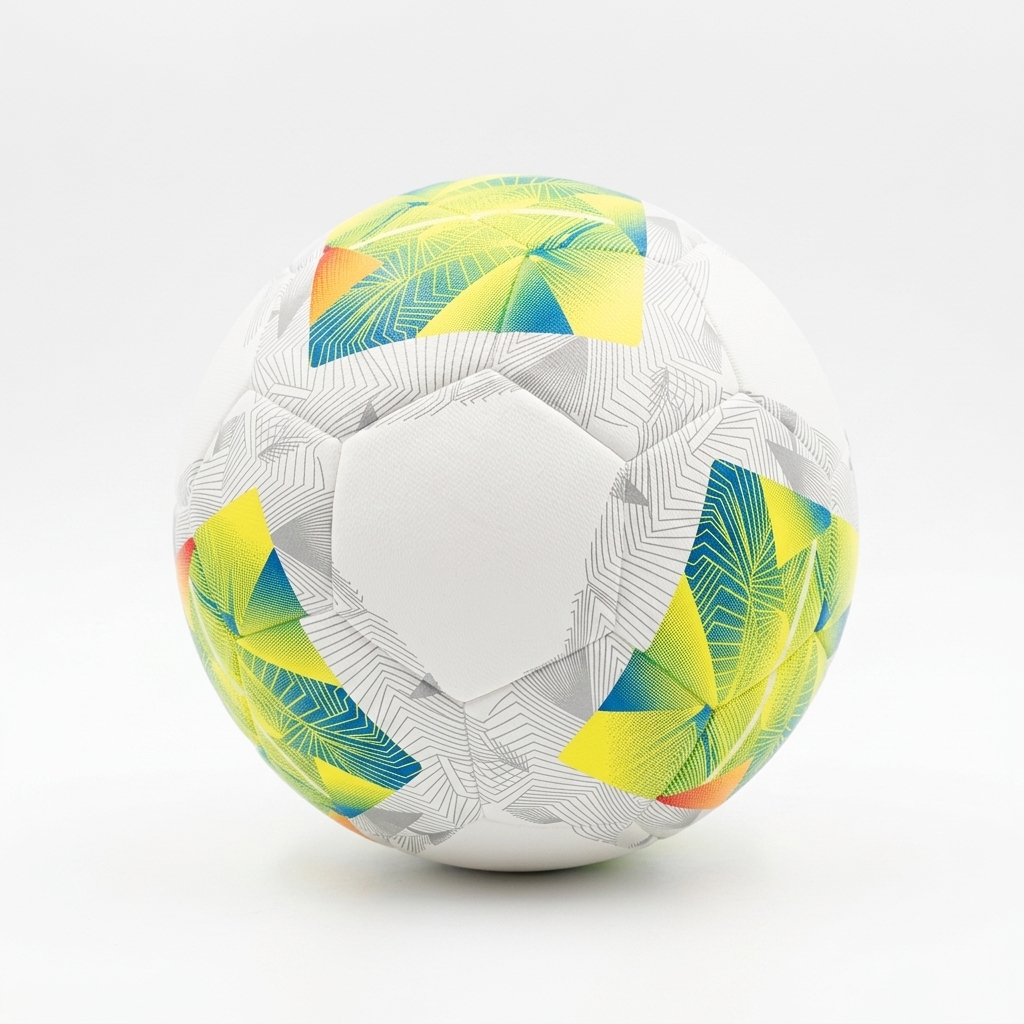 Colorful Geometric Hot-Bonded Custom Training Soccer Ball
