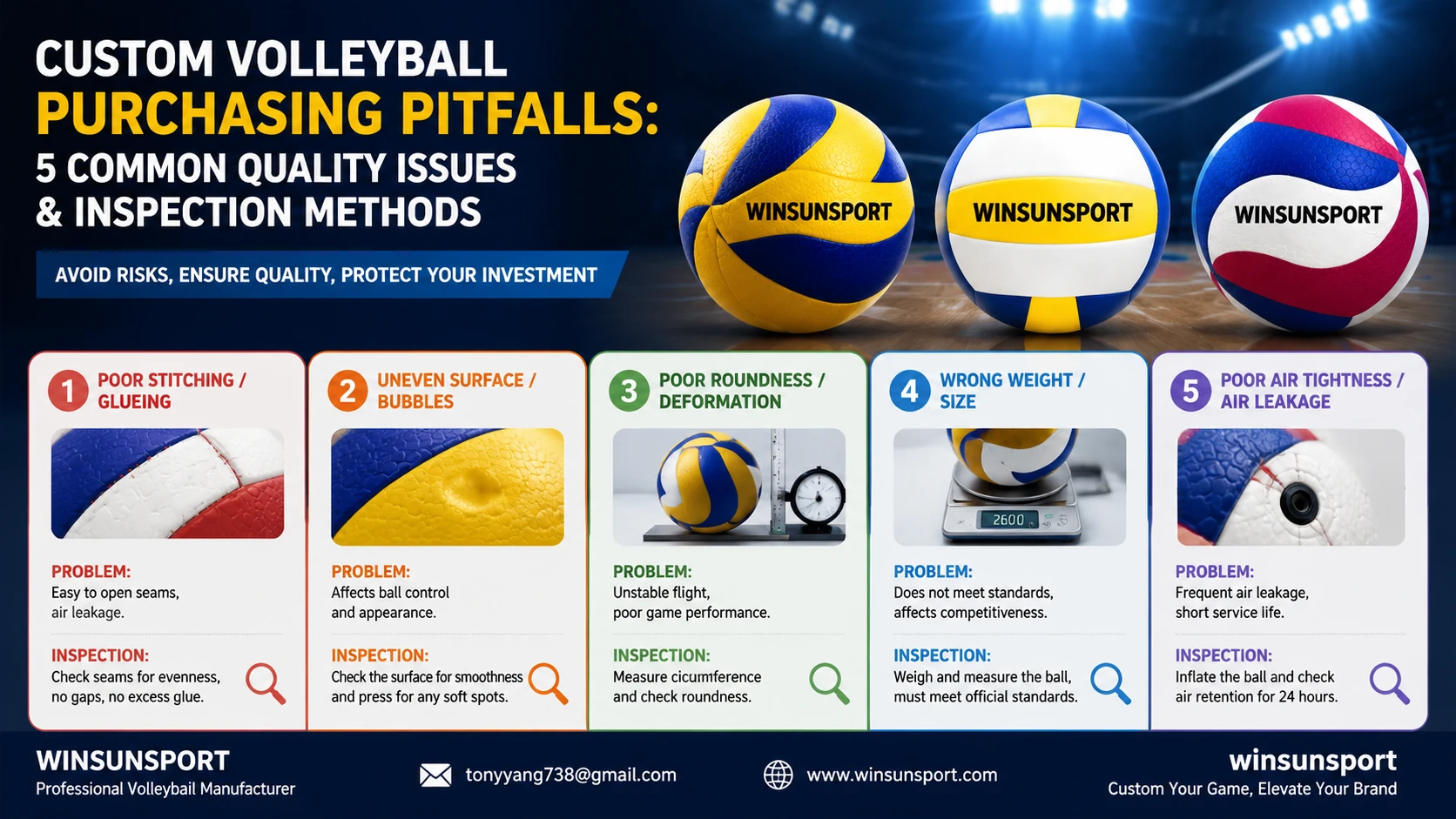 Custom Volleyball Procurement Pitfalls: 5 Common Quality Issues and Inspection Methods