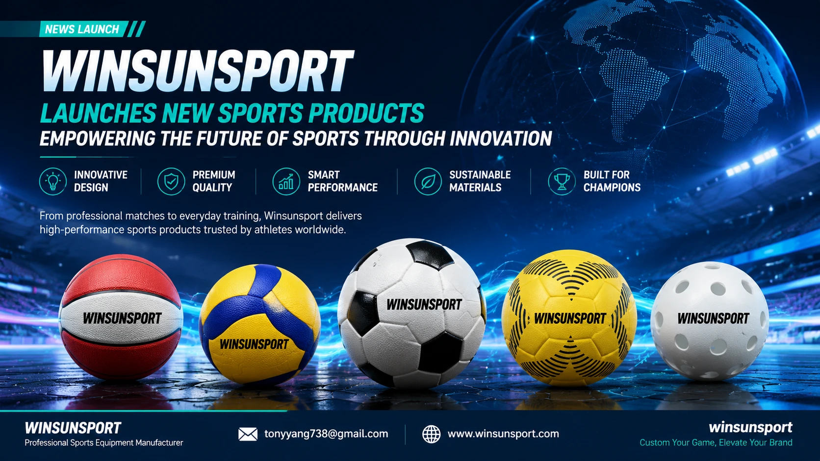 Winsunsport lanza una nueva línea de productos deportivos, empoderando el futuro del deporte con innovación