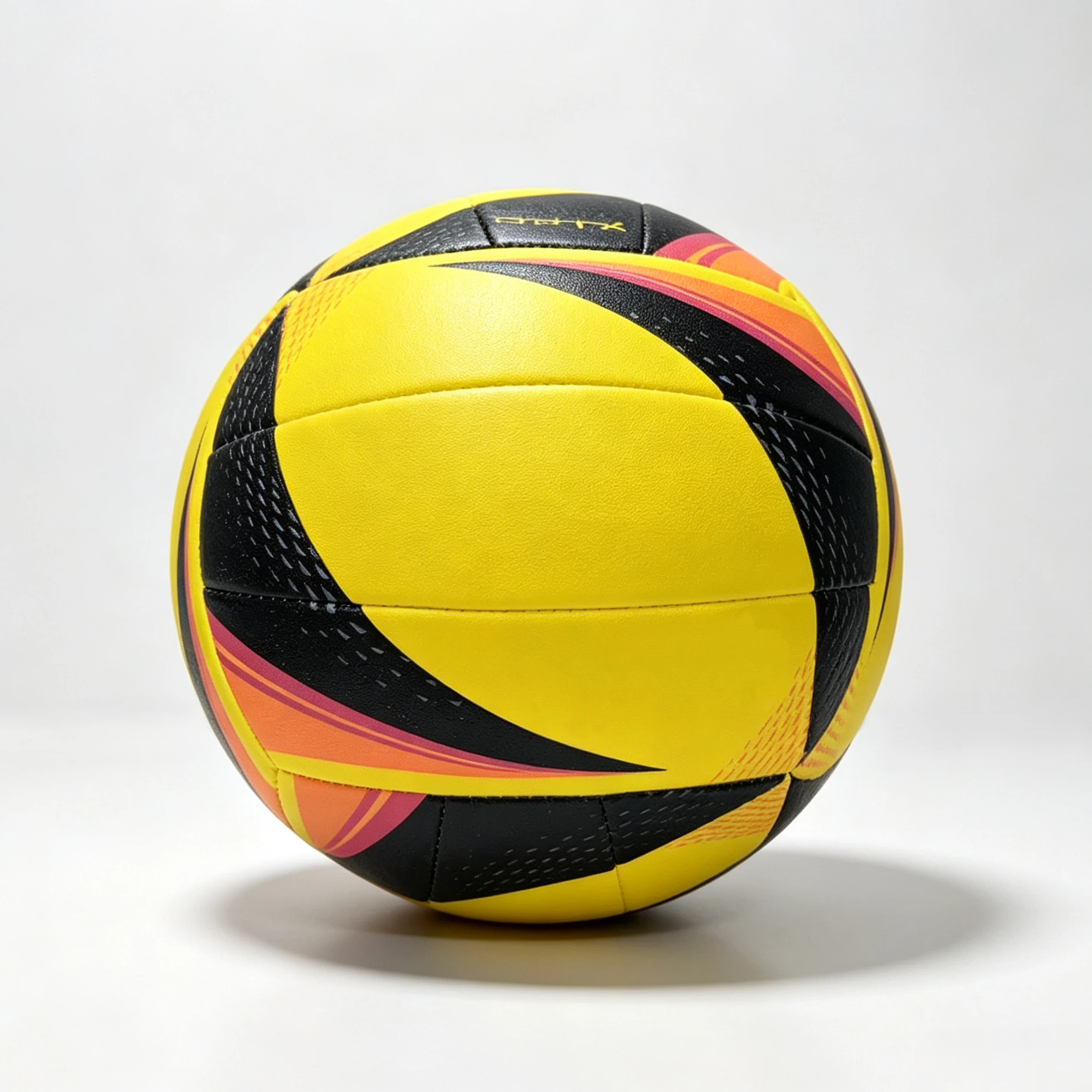 Yellow, black, and orange granules No. 5 professional volleyball, customizable logo