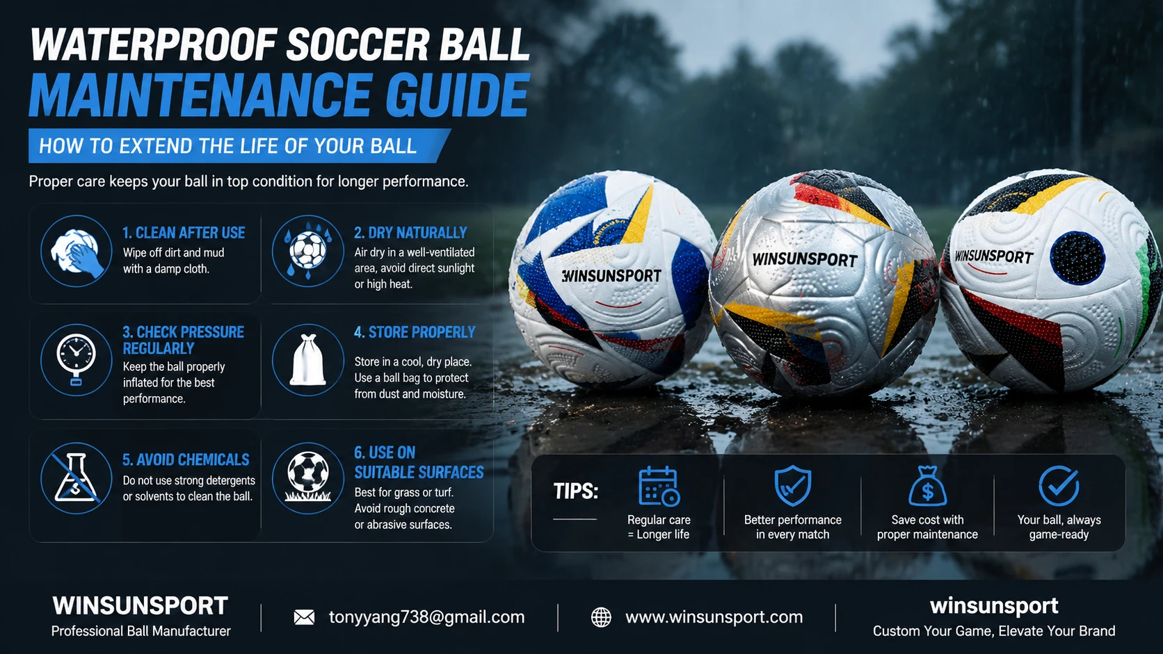 Waterproof Football Maintenance Guide: How to Extend Its Lifespan?