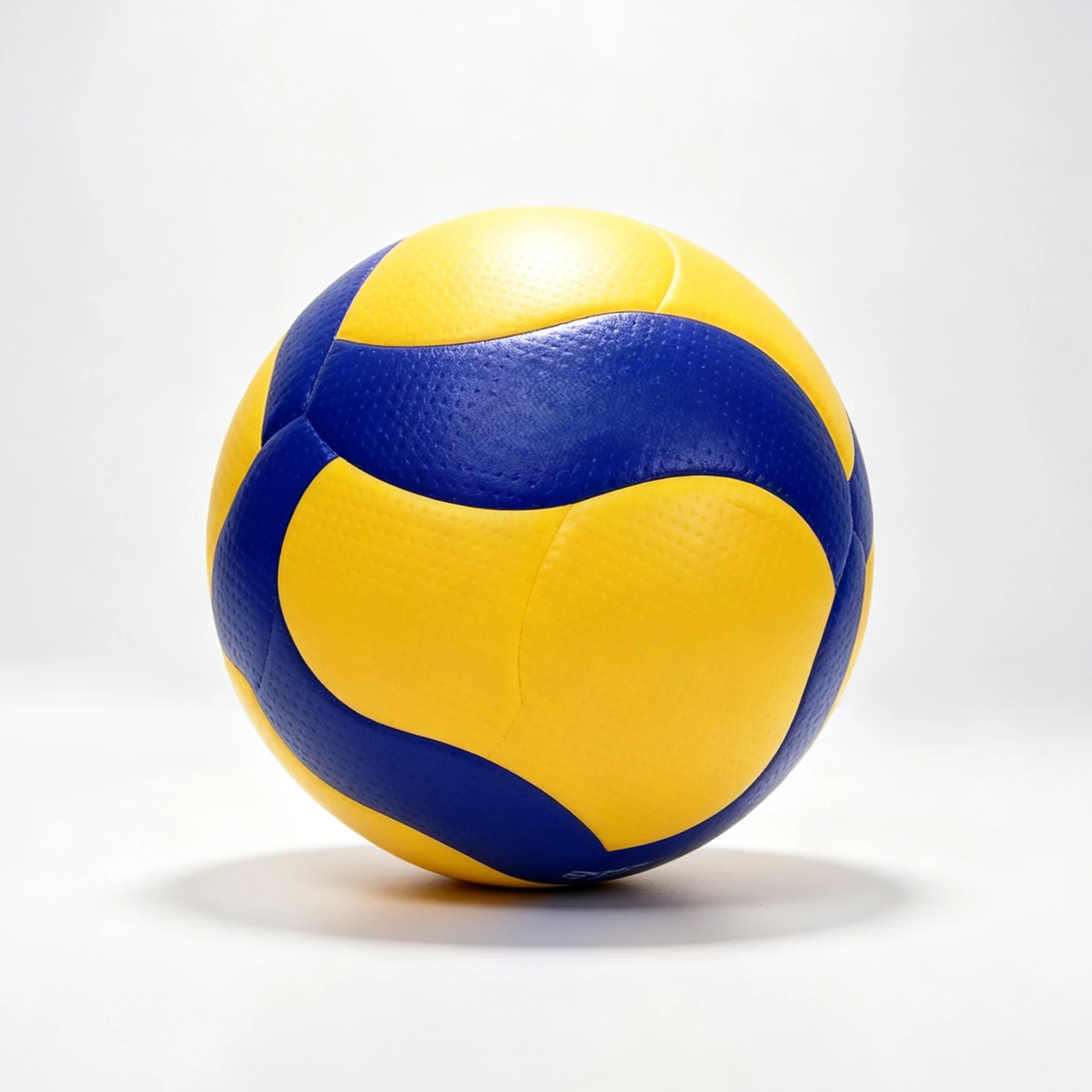 Standard Yellow-Blue Wave No. 5 Hot Stick Volleyball, Customizable Logo
