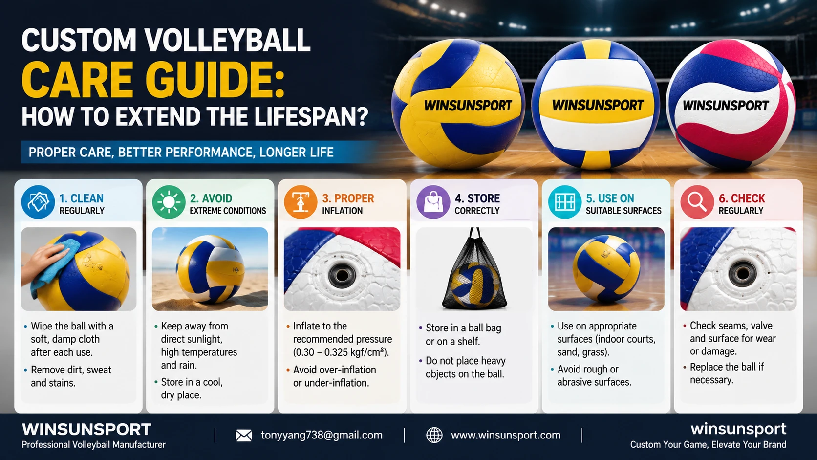 Custom Volleyball Maintenance Guide: How to Extend Its Lifespan?