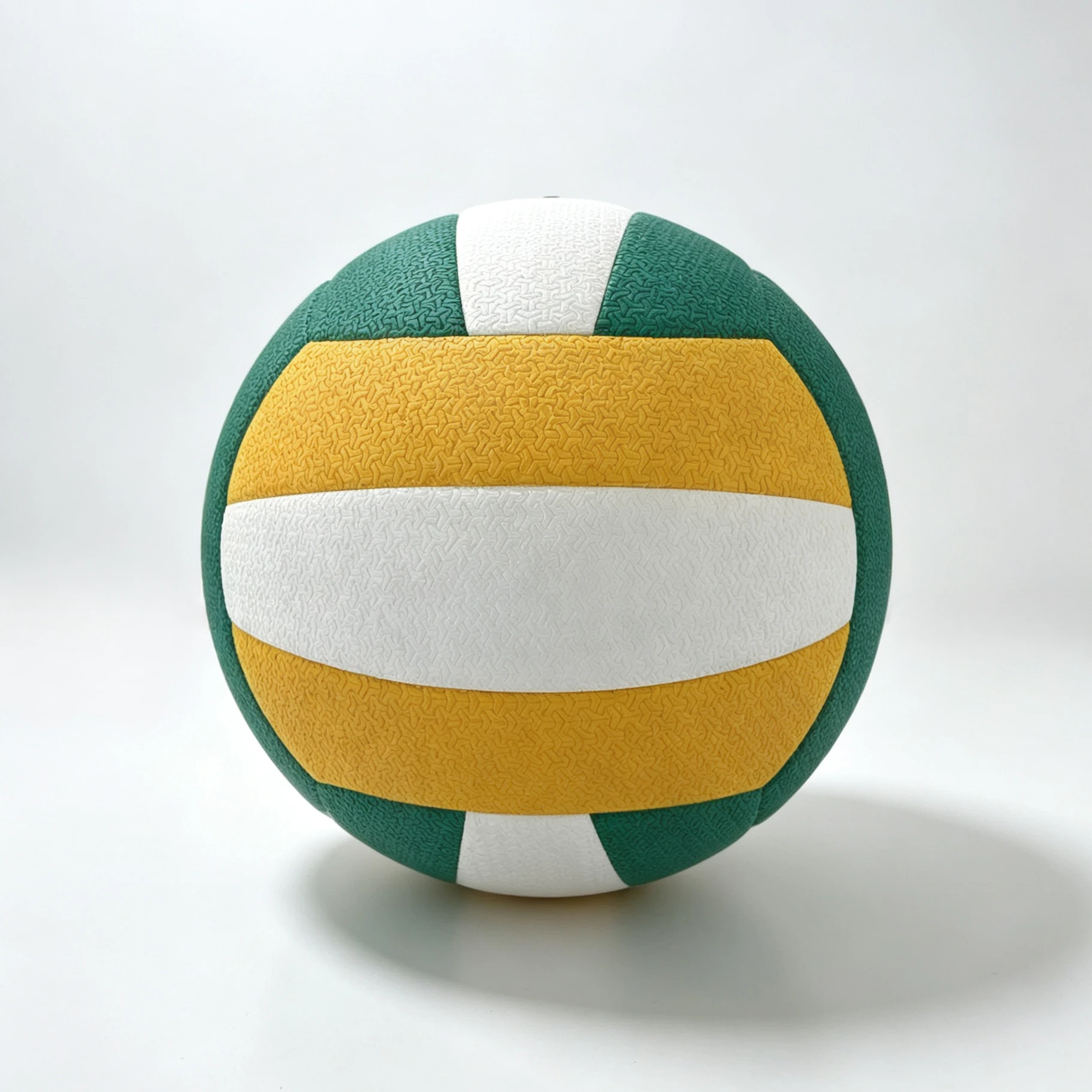 Green, yellow, and white anti-slip granules Volleyball No. 5, customizable logo