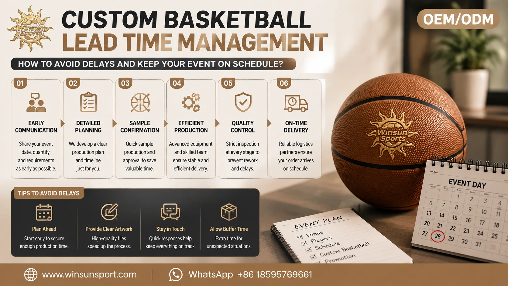 Custom Basketball Delivery Time Management: How to Avoid Delays Affecting Event Plans?