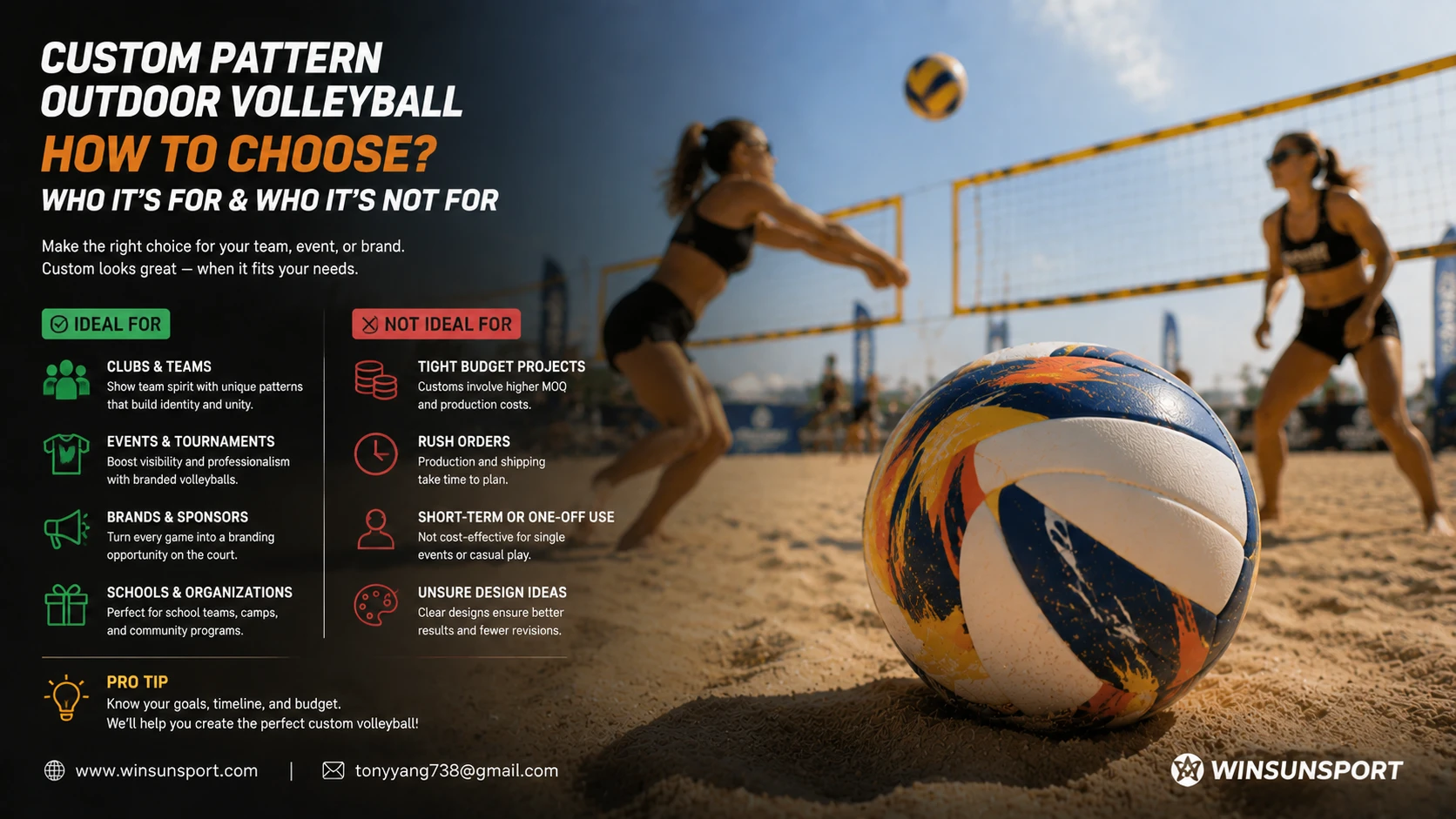 How to choose Custom Pattern Outdoor Volleyball? Who is it suitable for and who is it not suitable for?