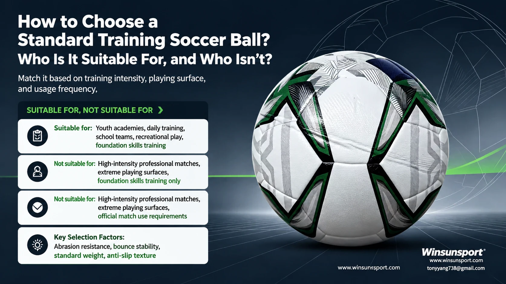 How to choose a Standard Training Soccer Ball? Who is it suitable for and who is it not suitable for?